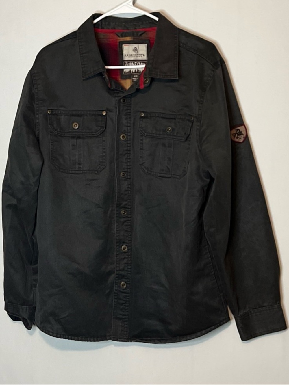 Legendary Whitetails The Journeyman Flannel-Lined Shirt Jacket Size Medium.